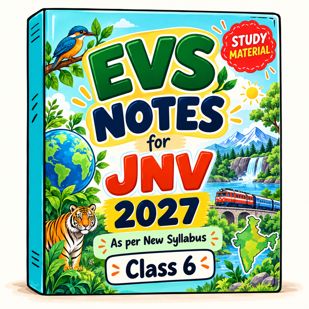 EVS Study Material JNV Class 6 – English Medium