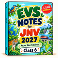 EVS Study Material JNV Class 6 – English Medium