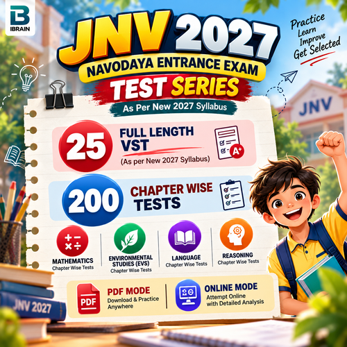 JNV Class 6 Entrance Exam 2027 Test Series - English Medium